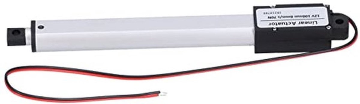 Hoge snelheid lineaire actuator, lineaire actuator DC 12V 100mm interne aansluitklem elektrische mini lineaire bewegingsactuator met geluidsarme voorkant (slag 100mm-8mm/s-70N)