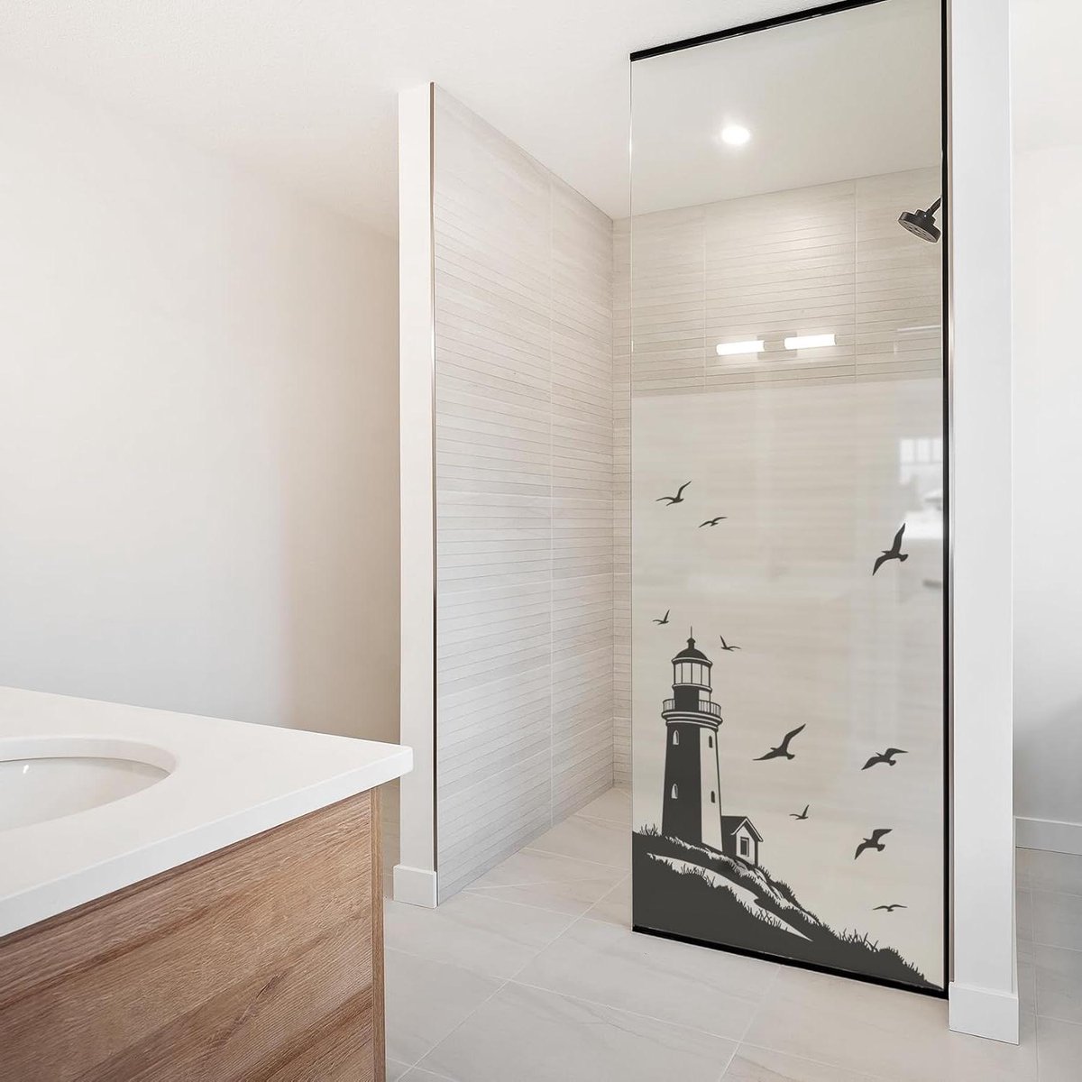 Privacy Folie - Raamfolie Matglas - Douchecabine Afschermen - Zelfklevend Waterdicht - 100