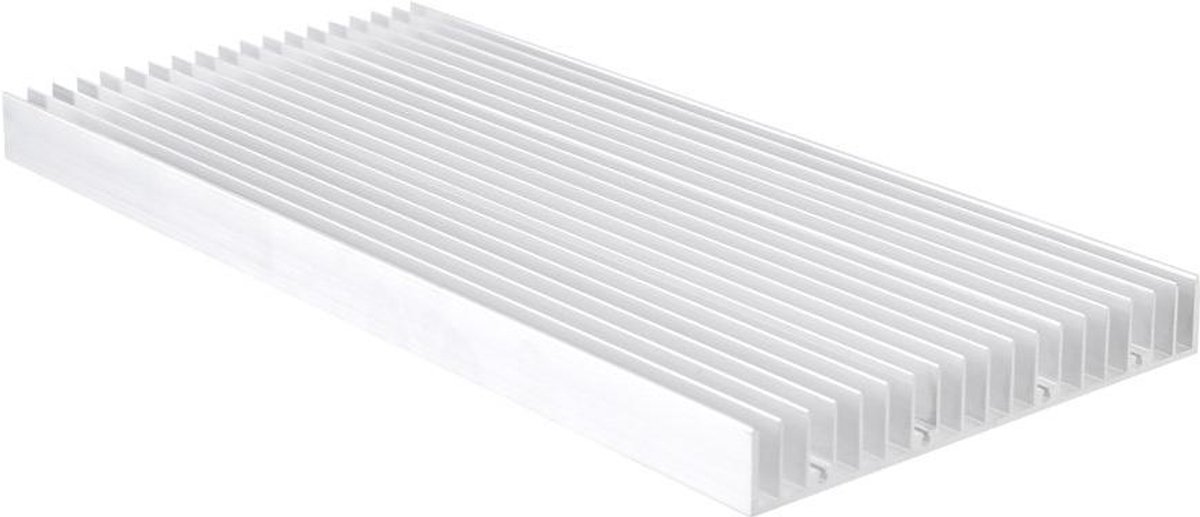 Aluminium Koellichaam - LED Koeler - LED Verlichting Koelen - Snelle Warmteafvoer - 300x140x20mm - Aluminium