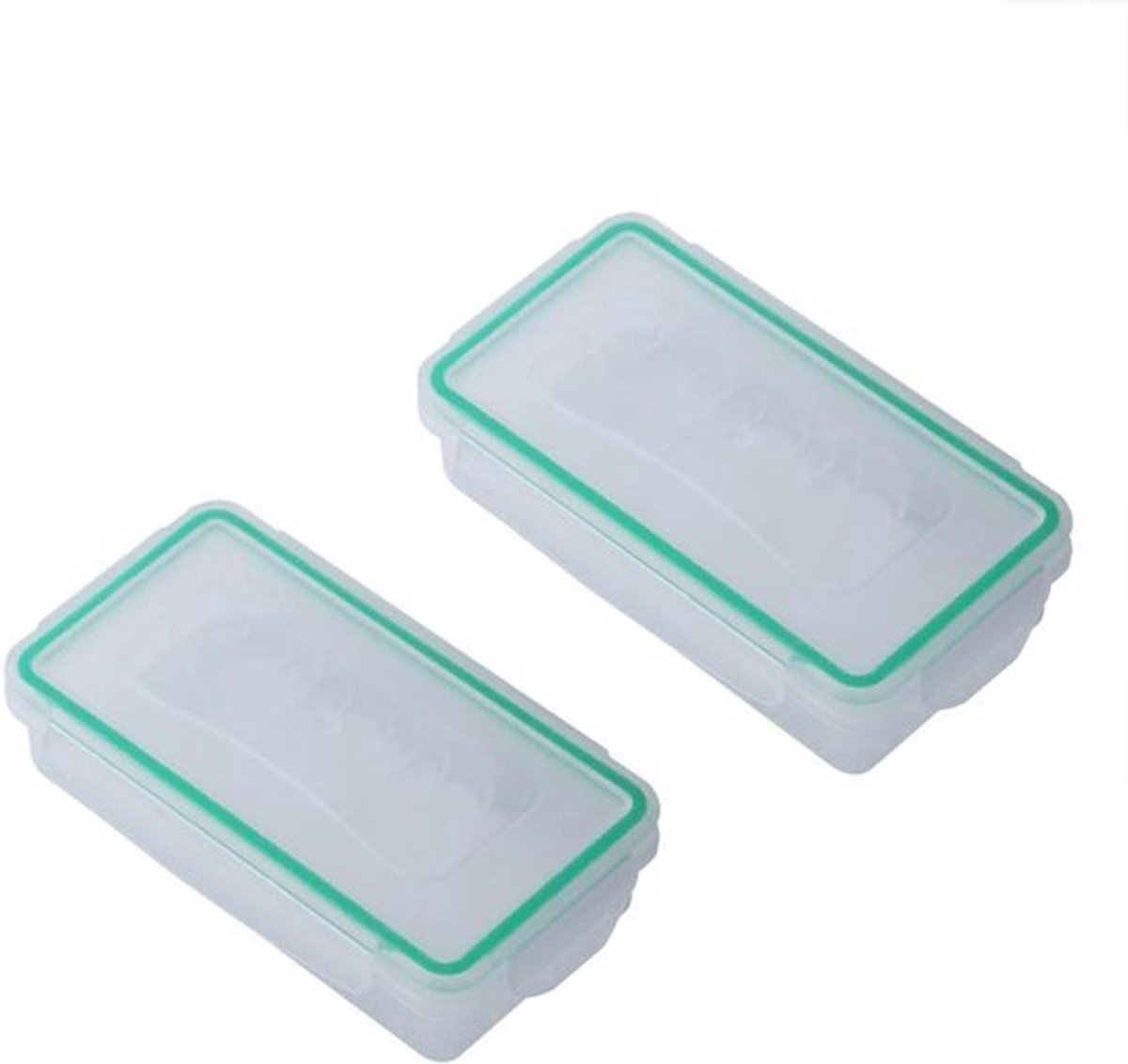 2 stuks waterdichte batterijbox - opbergbox voor 16340 en CR123A batterijen