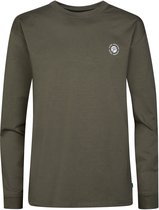 Petrol Industries - Jongens Longsleeve T-shirt met print Milllake - Zwart - Maat 152