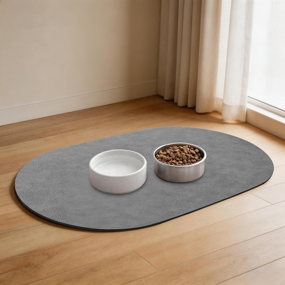 Voedingsmat voor Honden en Katten - Super Absorberend, Sneldrogend en Antislip, 50 x 35 cm, Ideaal voor Voer- en Waterbakken