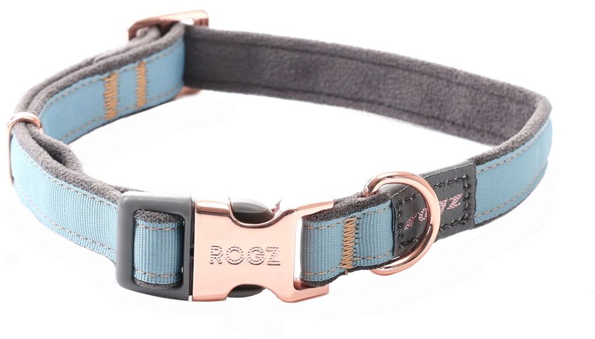 Rogz Urban Halsband Turquoise - Hondenhalsband - L