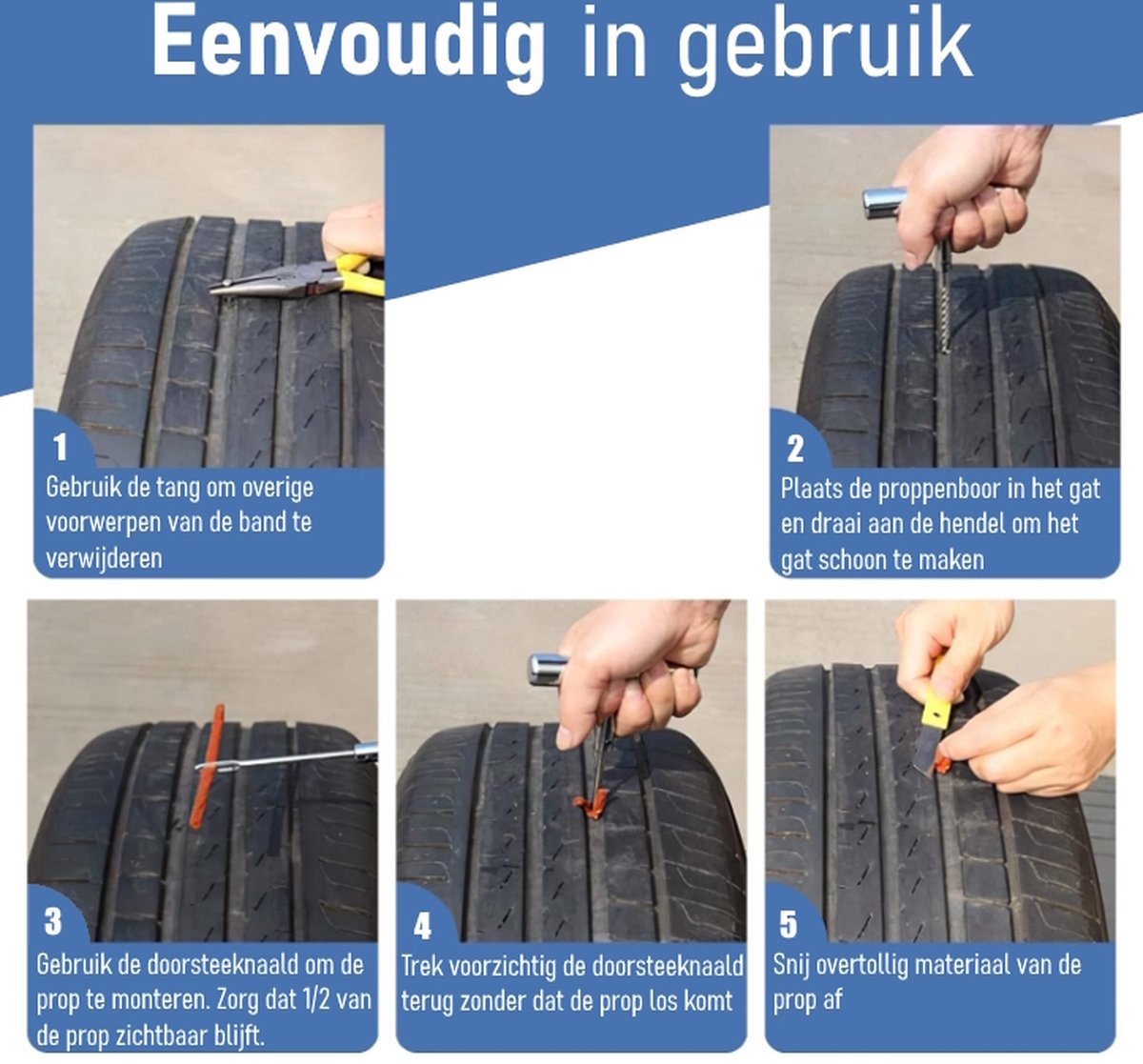 warehousemate Livenzo Banden Reparatieset - Proppenset thumbnail 5