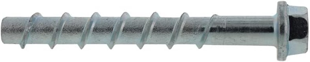 Kappenschroef Xtrem - Zeskantbout Houtschroef - Bevestigen van Hout - Verzonken Kop - 10x60 mm - Zilverkleurig