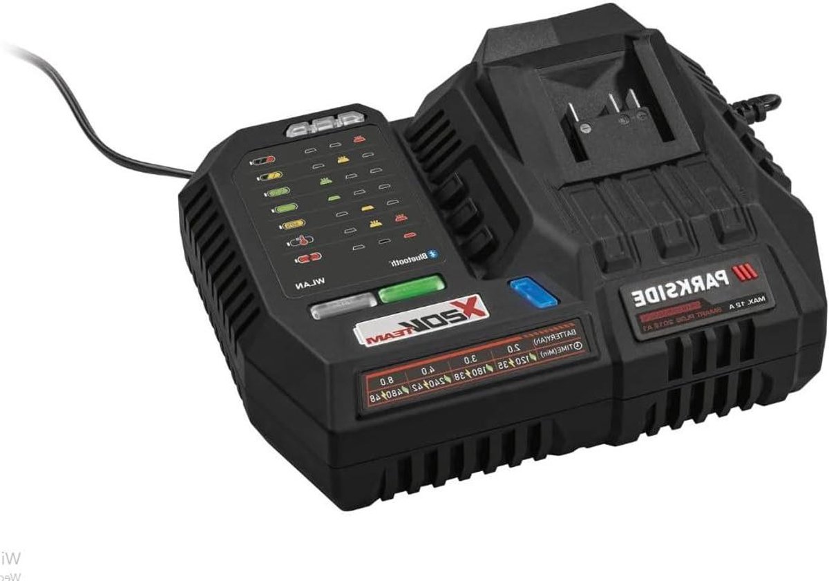 Acculader Smart - Oplader Accu - Gereedschap Opladen - Dubbele Poort - 20V - Zwart
