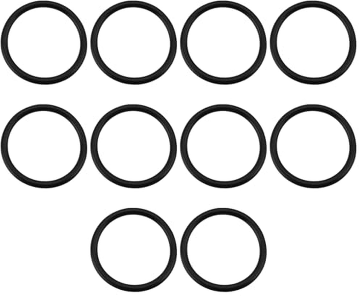 Slangaansluiting O-ringen - Filterpompringen - Zwembandonderhoud - Directe vervanging - 10 stuks - Zwart