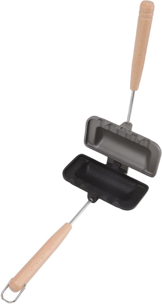 Sandwich Pan - Tosti Apparaat Pan - Ontbijt Maken - Compact Ontwerp - Niet-klevend - Zilver
