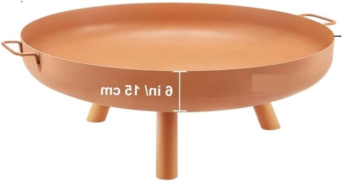 Vuurschaal - Buitenhaard - Warmte en sfeer - Duurzaam staal - 77 cm - Bruin