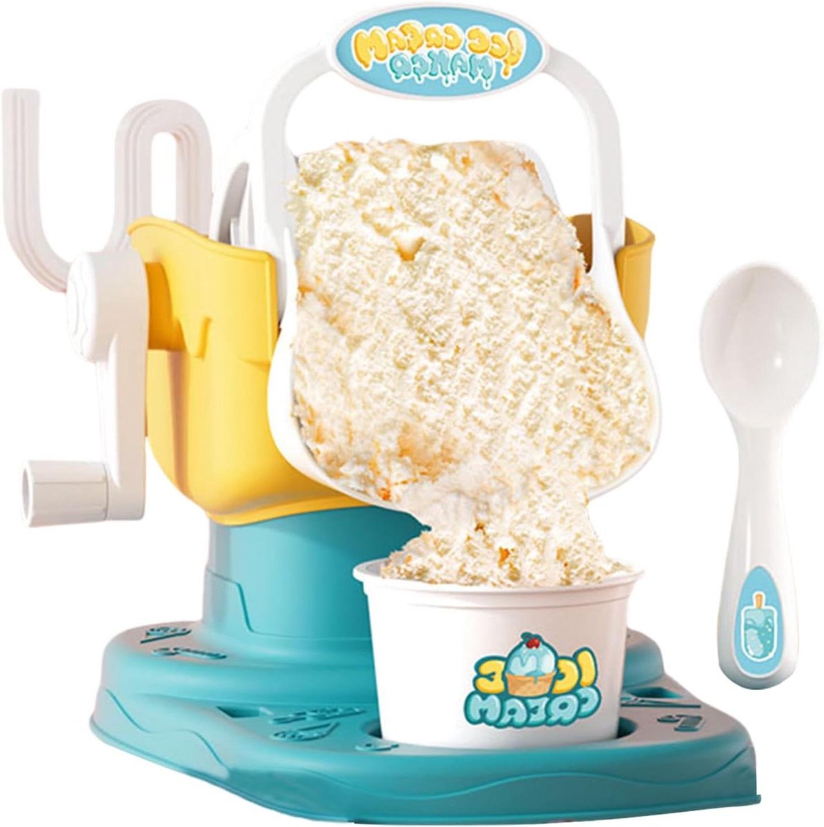 IJsmachine Dessertmaker Zelf IJs Maken Handmatige Bediening 17.5 x 22.1 x 19.2 cm Rood