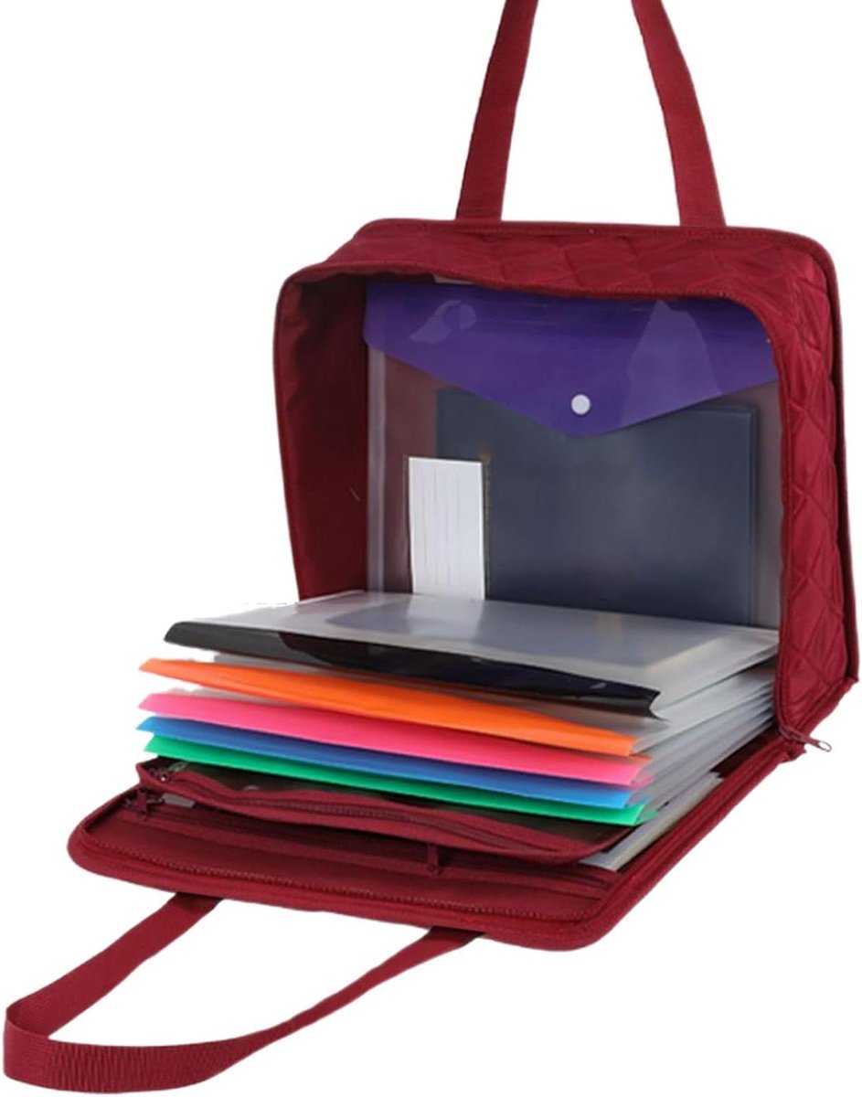 Brandveilige Documentenbox - Waterdichte Koffer - Veilige Opslag - Vocht-Droog Scheiding - 34 x 29 x 12 cm - Zwart
