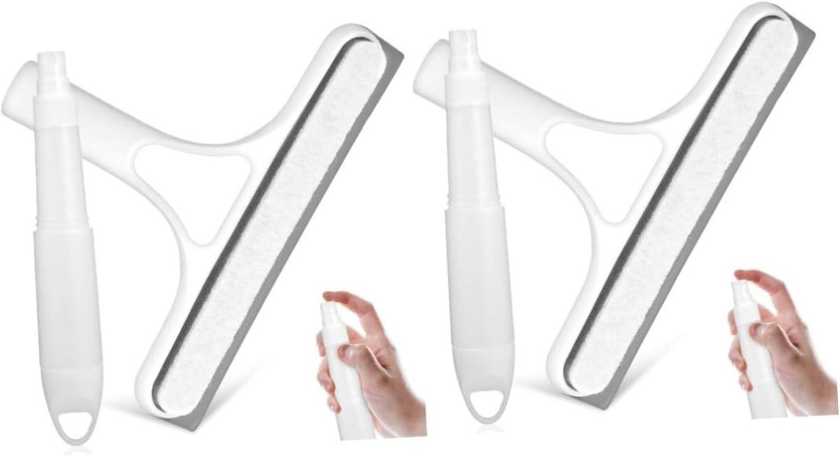 Raamwisser Schoonmaakset - Glasreiniger Wisser - Ramen Zemen - Geïntegreerde Spons - 26.5 cm - Wit