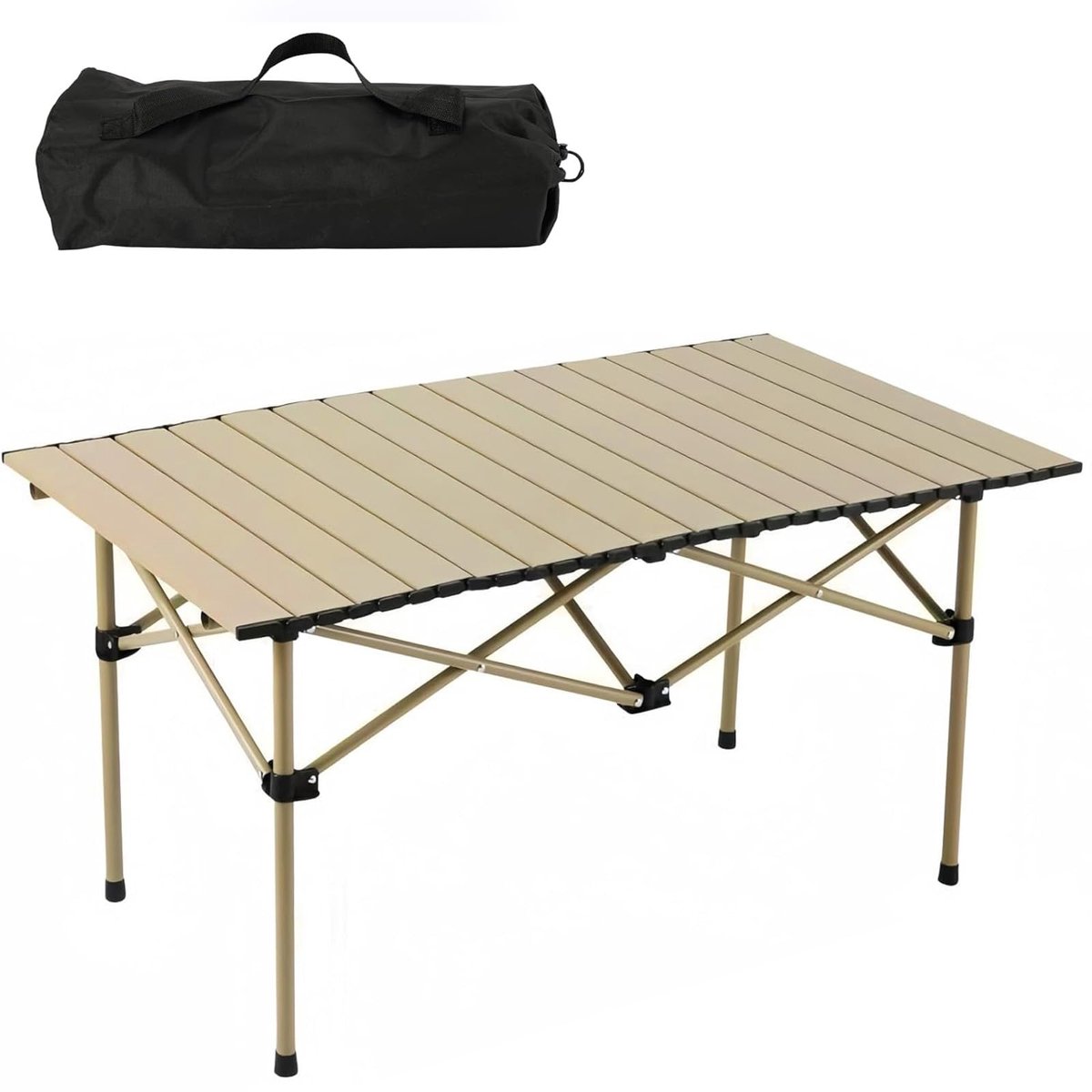 Dailygoods - Opvouwbare Picknicktafel Carbon Staal - 95 x 56 x 50 cm