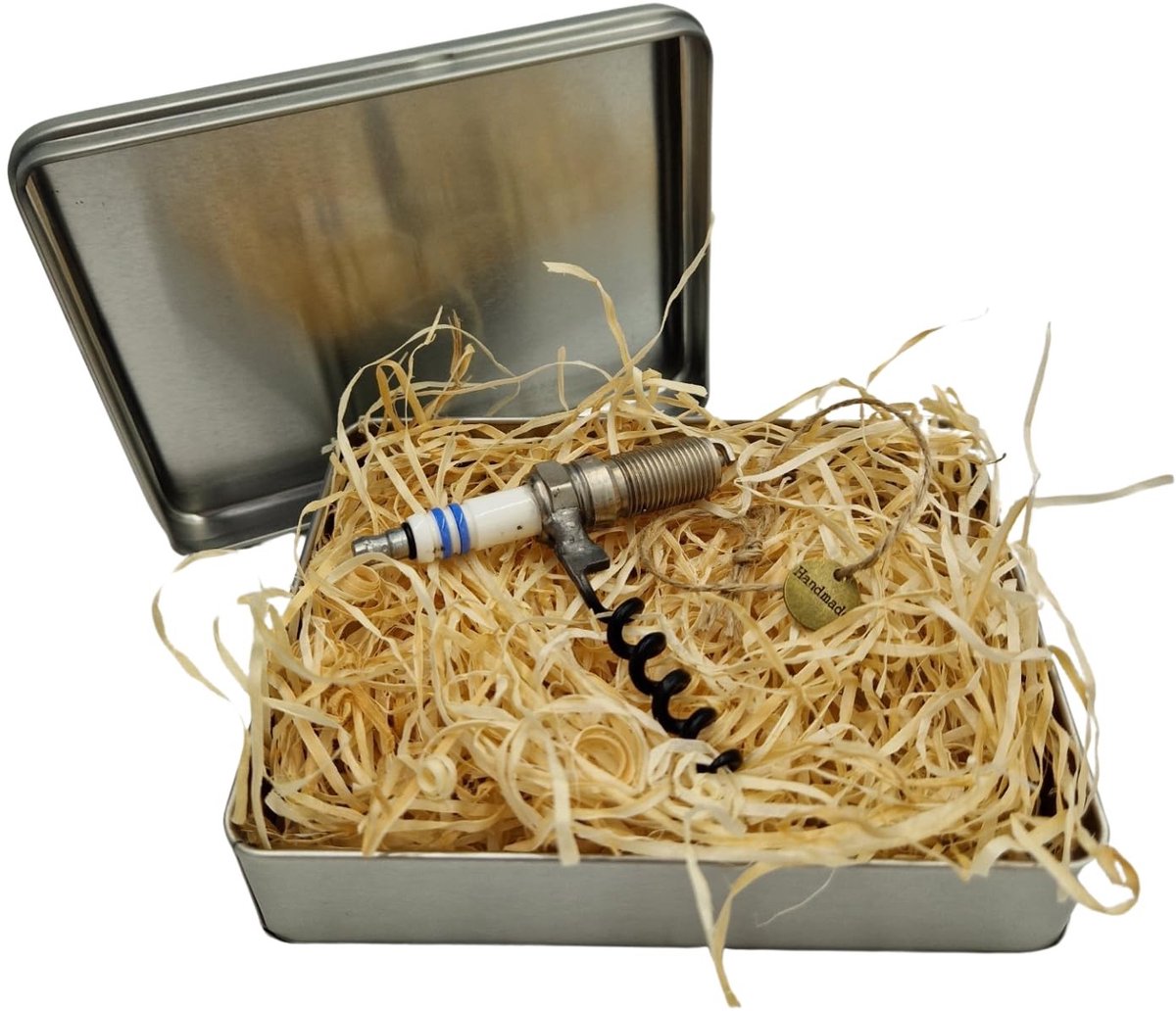 Dailygoods - Kurkentrekker van Bougie en Staal - Handgemaakt in Geschenkdoos