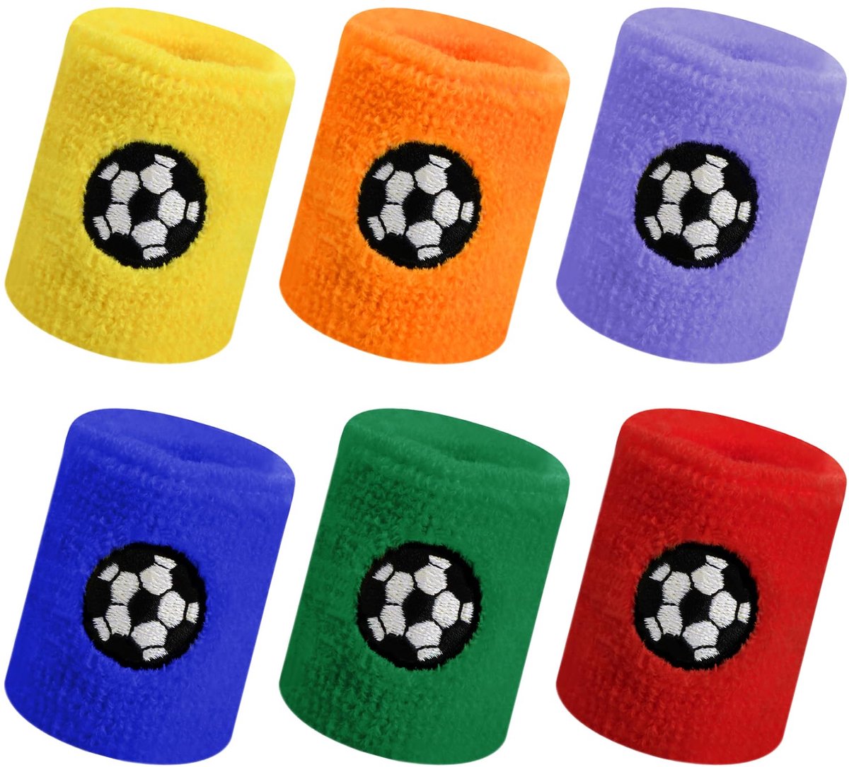 Dailygoods - 6 Kleurige Kinder Sweatbands - Voor Sport en Spel