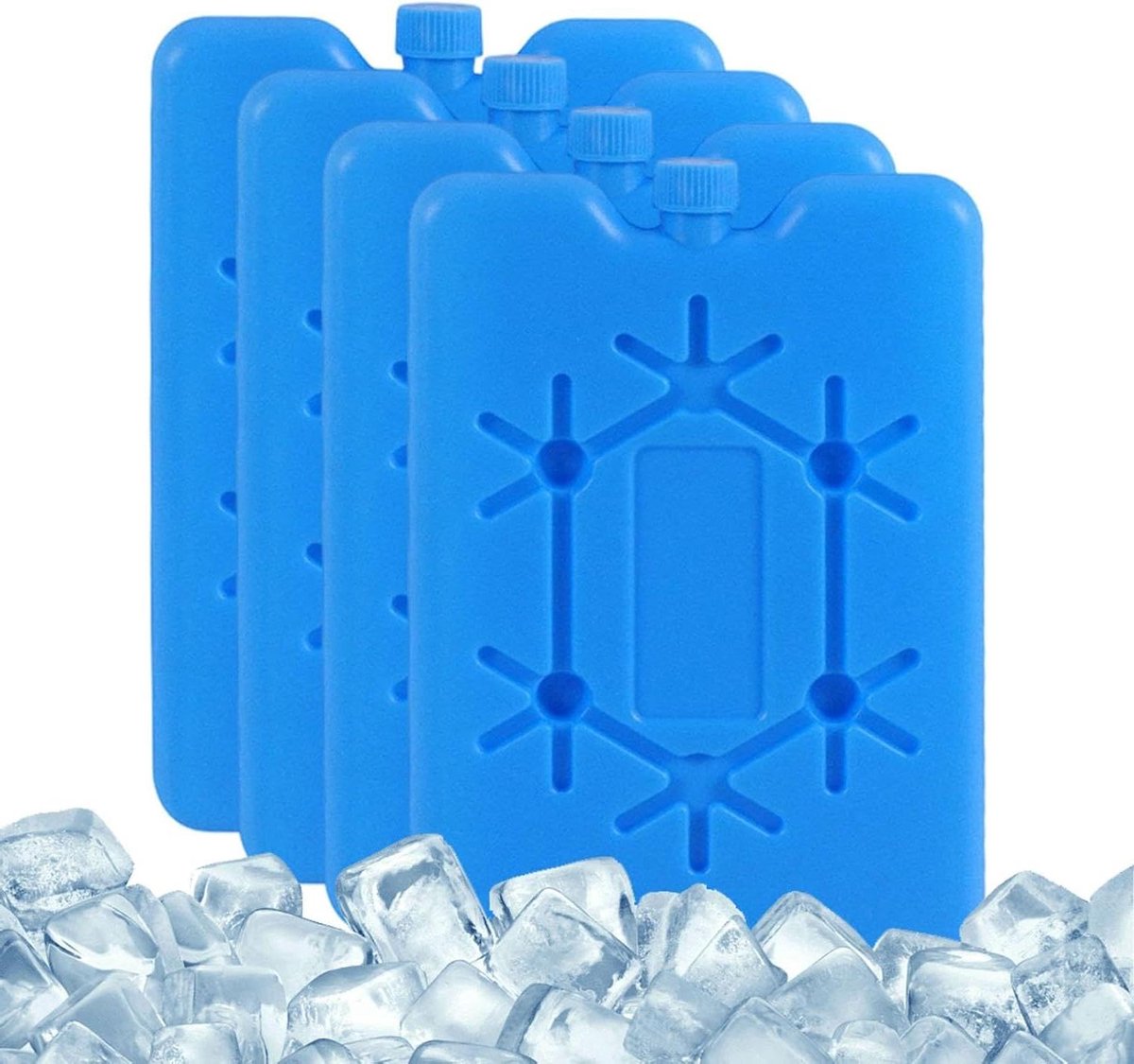 Vriespacks Koelbox - Koelblokken Set - Buitenactiviteiten Koelen - Langdurige Kou - 4 Stuks 200ml - Blauw