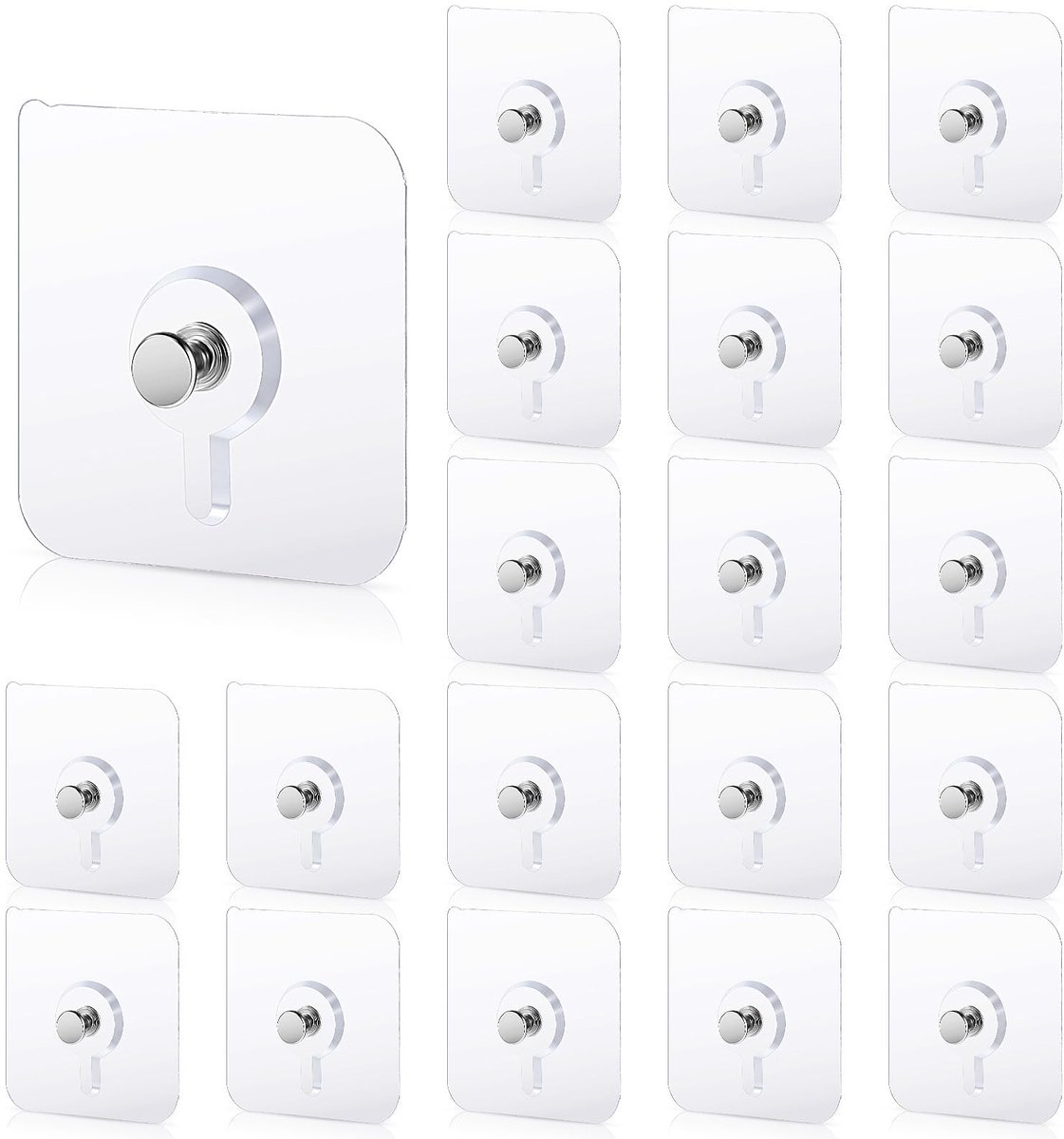 Dailygoods - 20 Stuks Zelfklevende Nagels voor Foto's - Geen Boren Nodig