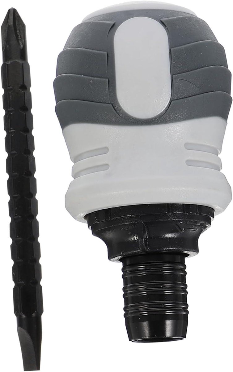 Ratelschroevendraaier - Verstelbare Schroevendraaier - Thuisreparaties - Compact Ontwerp - 9.5x3.5CM - Zwart