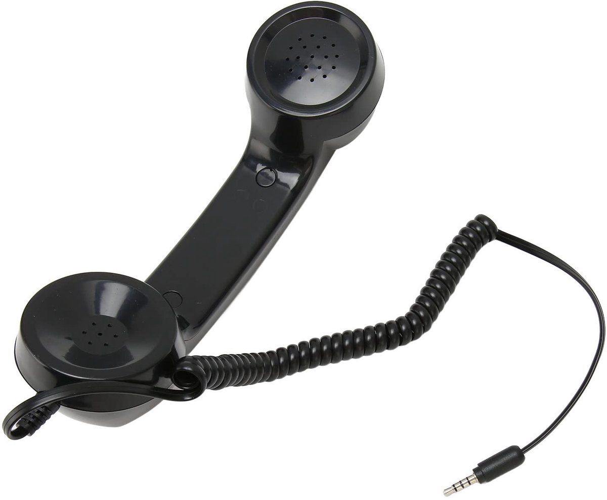 Dailygoods - Retro Telefoon Hoorn met 3.5mm Plug - Handset voor Smartphones