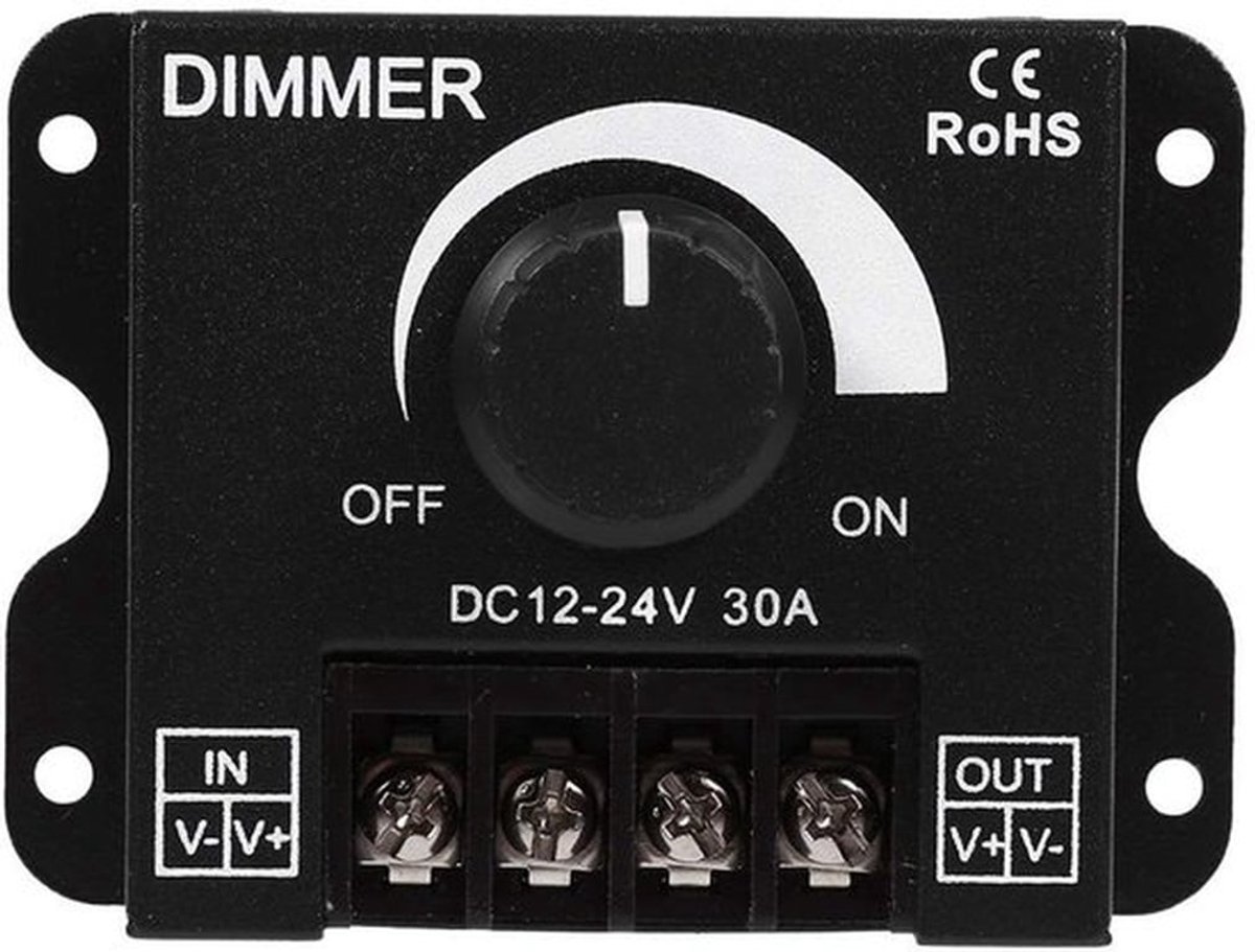 LED-strip dimmer 12V-24V - Handmatige Lichtsterkte Regeling voor LED-strips