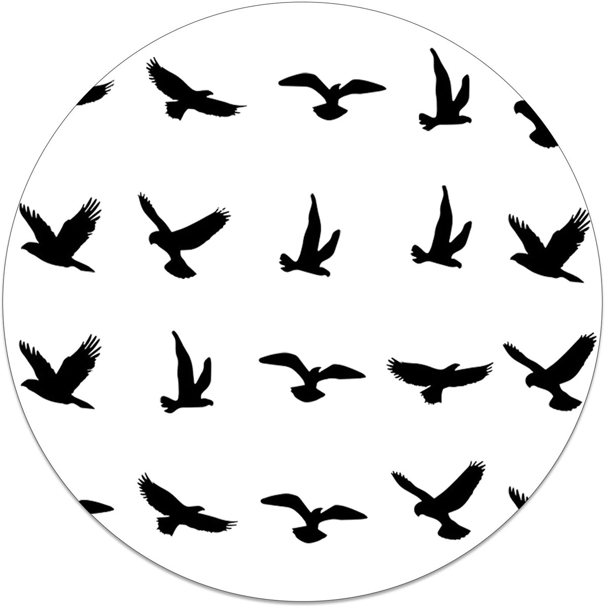 Dailygoods - 20 Raamstickers voor Vogels - Anti-botsbescherming voor Ramen