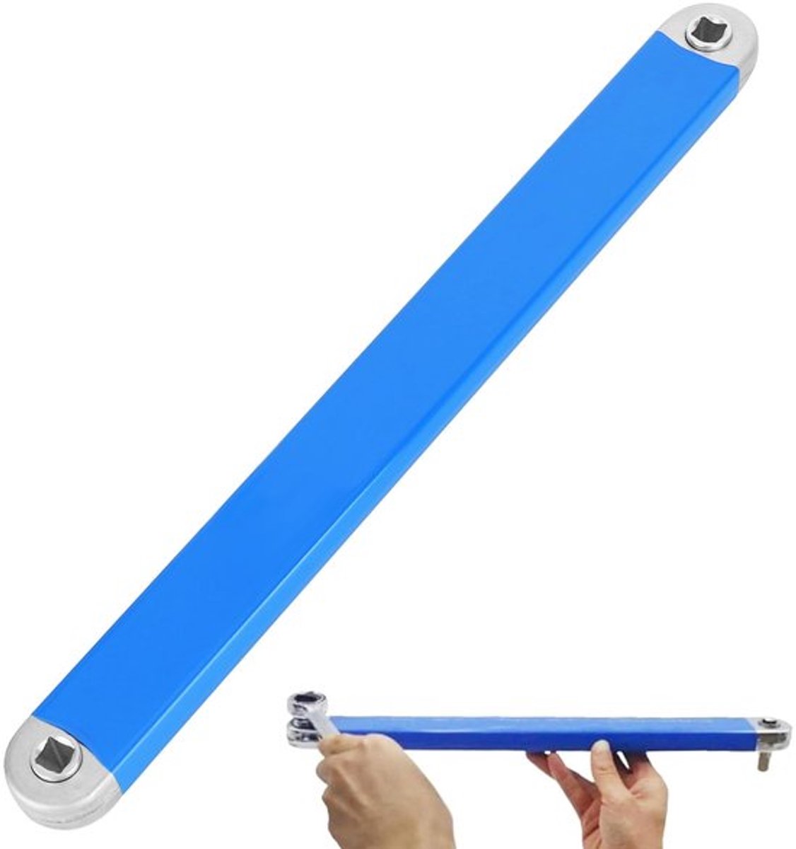 Curved Extension Wrench - Multifunctionele Ratchet Extension Wrench - 39 cm - 1/2" 1/4" 3/8" Inch Drive Adapter - Geschikt voor verschill...