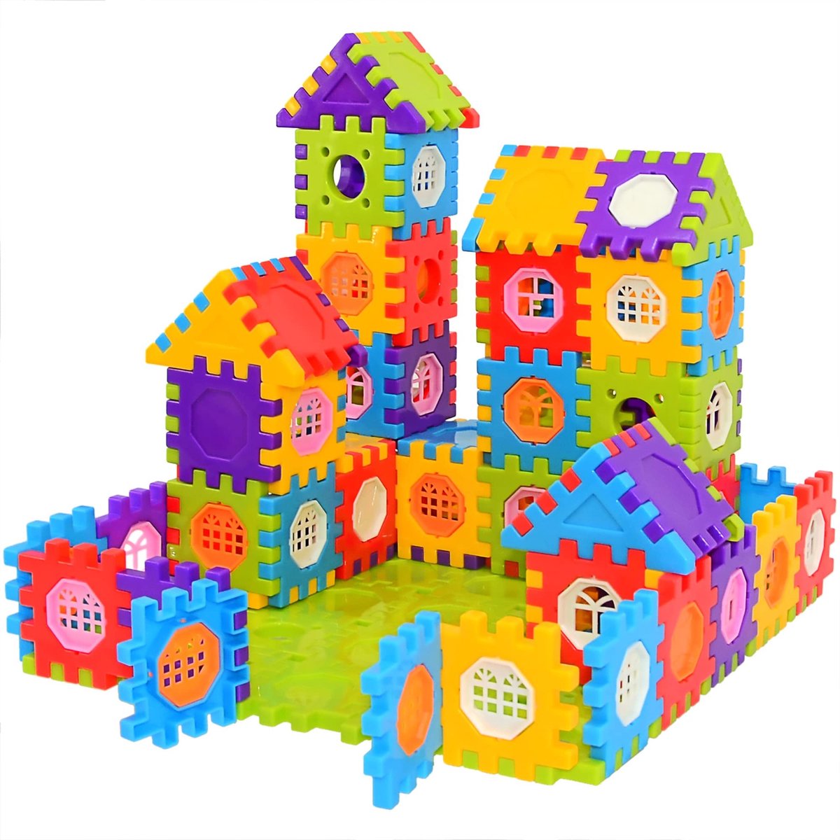 Dailygoods - Bouwstenen voor Peuters en Kinderen - 160-delige Jumbo Speelgoedset