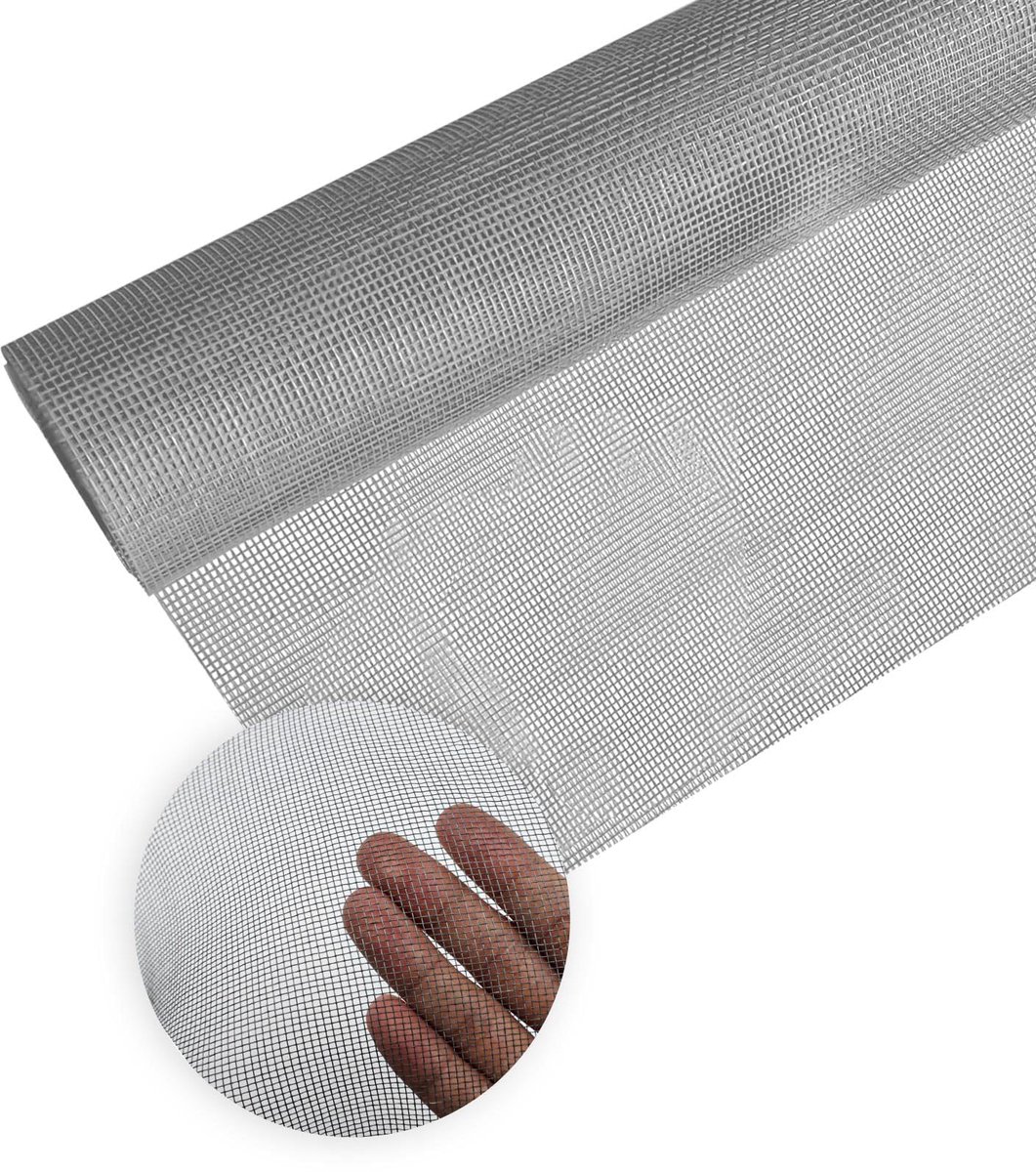 Dailygoods - Vliegengaas Rol van 150 x 200 cm - Zwart Muggennet voor Ramen en Deuren