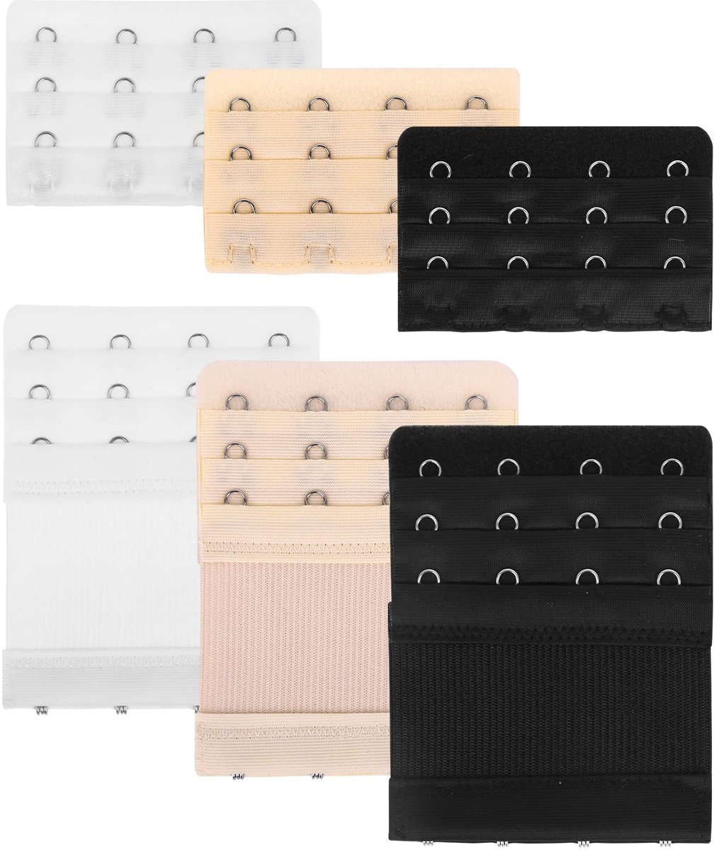 Dailygoods - 6 Stuks Elastische BH Extenders - 2/3/4 Haakjes voor Dames