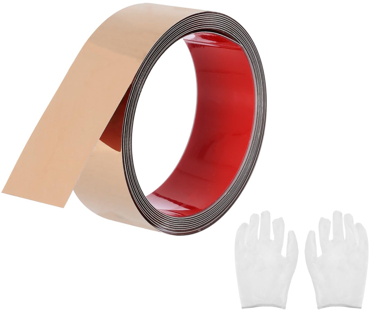 Dailygoods - Zelfklevende Rozen Gouden Moulding Strip voor Wanddecoratie - 4 cm x 16 m