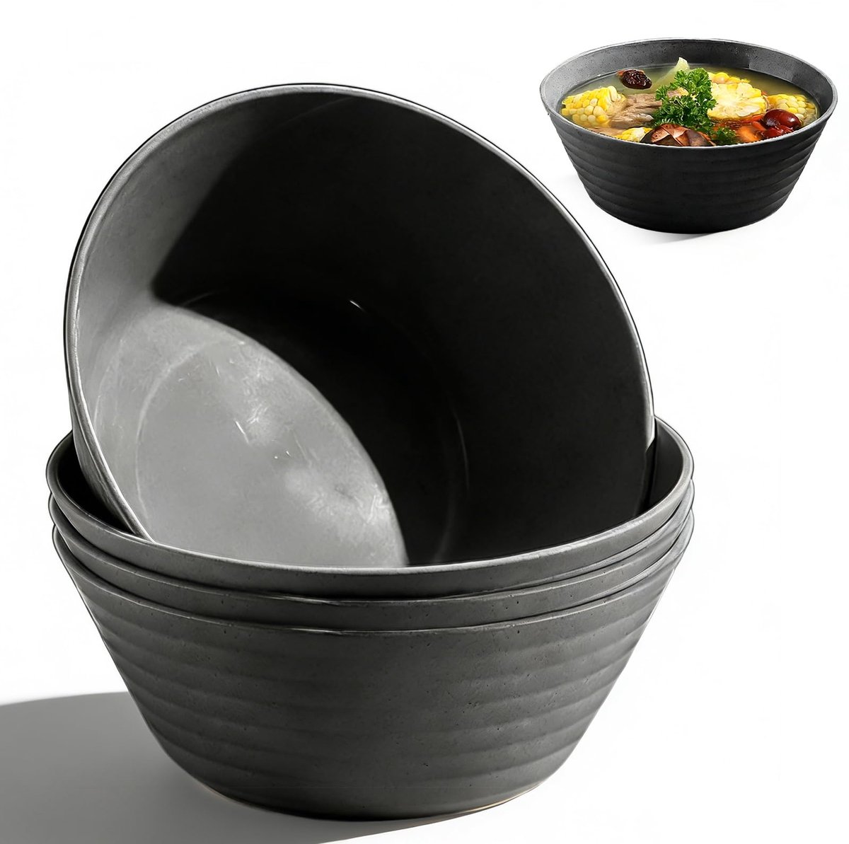 Dailygoods - 4 Stuks Kunststof Komkommen 20 cm voor Soep en Salade