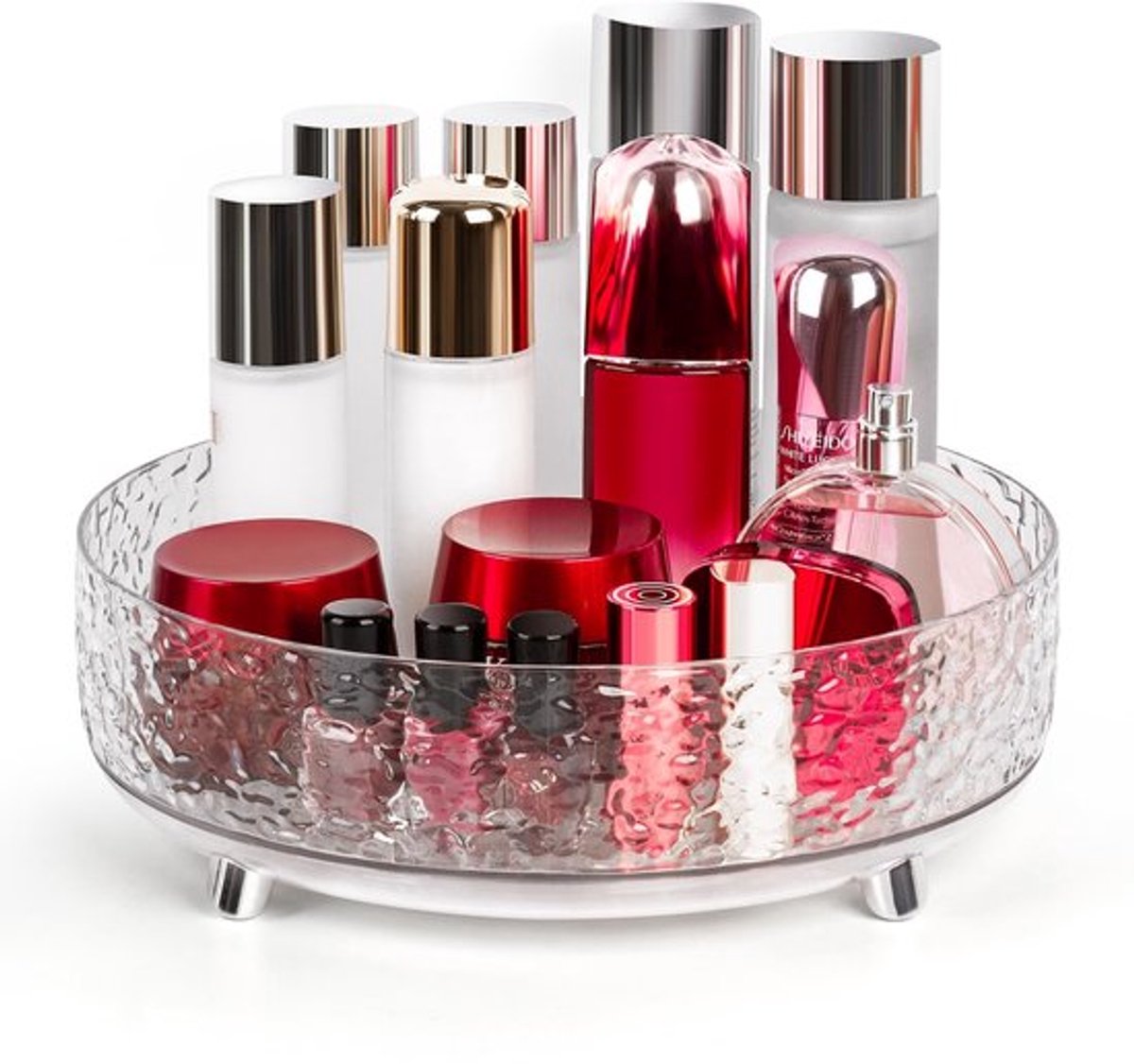 Make-up Organizer Draaibaar 360° - Cosmetica Koffer - Transparant - Huidverzorging - Beauty Essentials - Waterdicht Design
