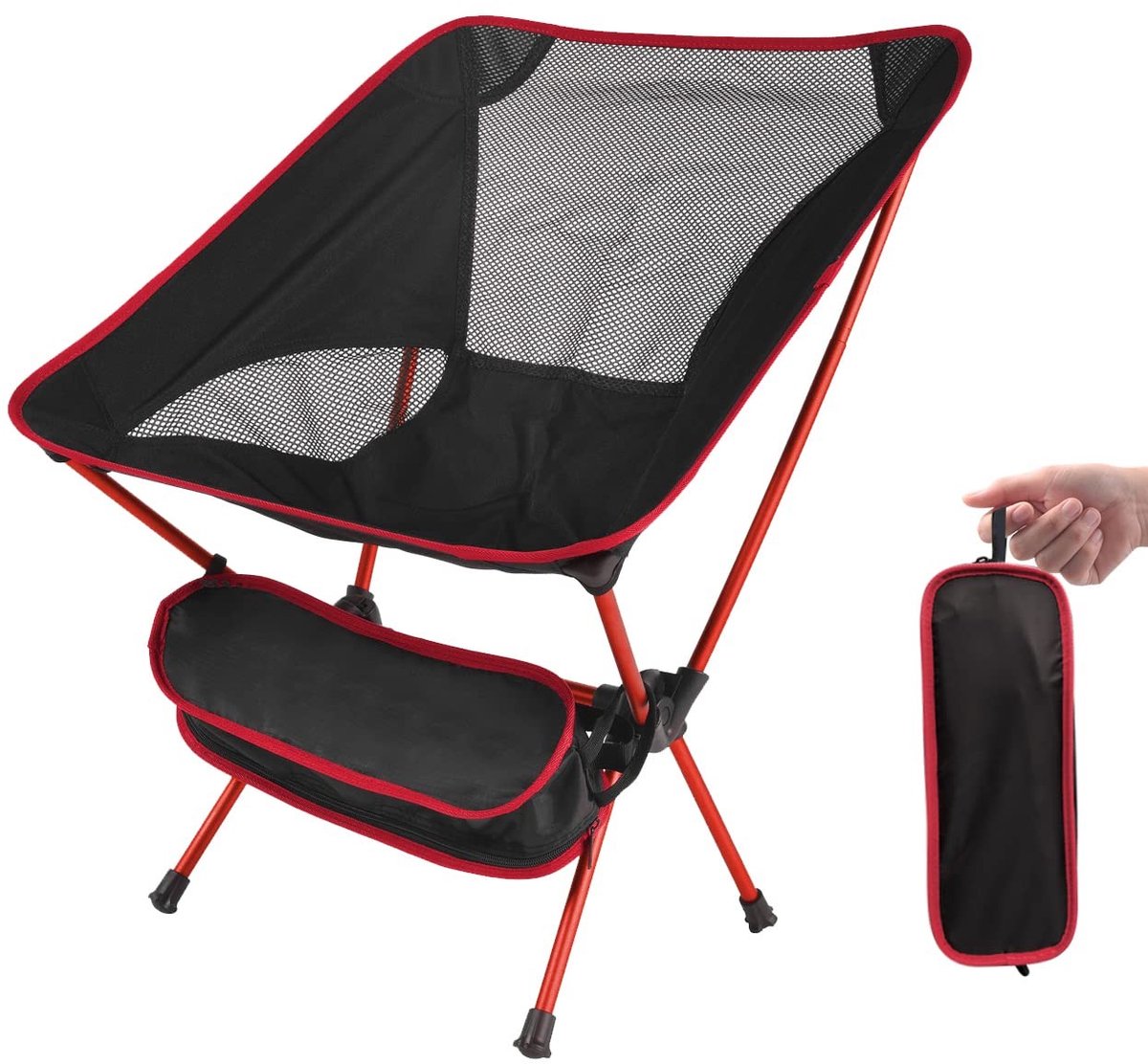 Dailygoods - Lichte Opvouwbare Campingstoelen - Compact met Draagtas