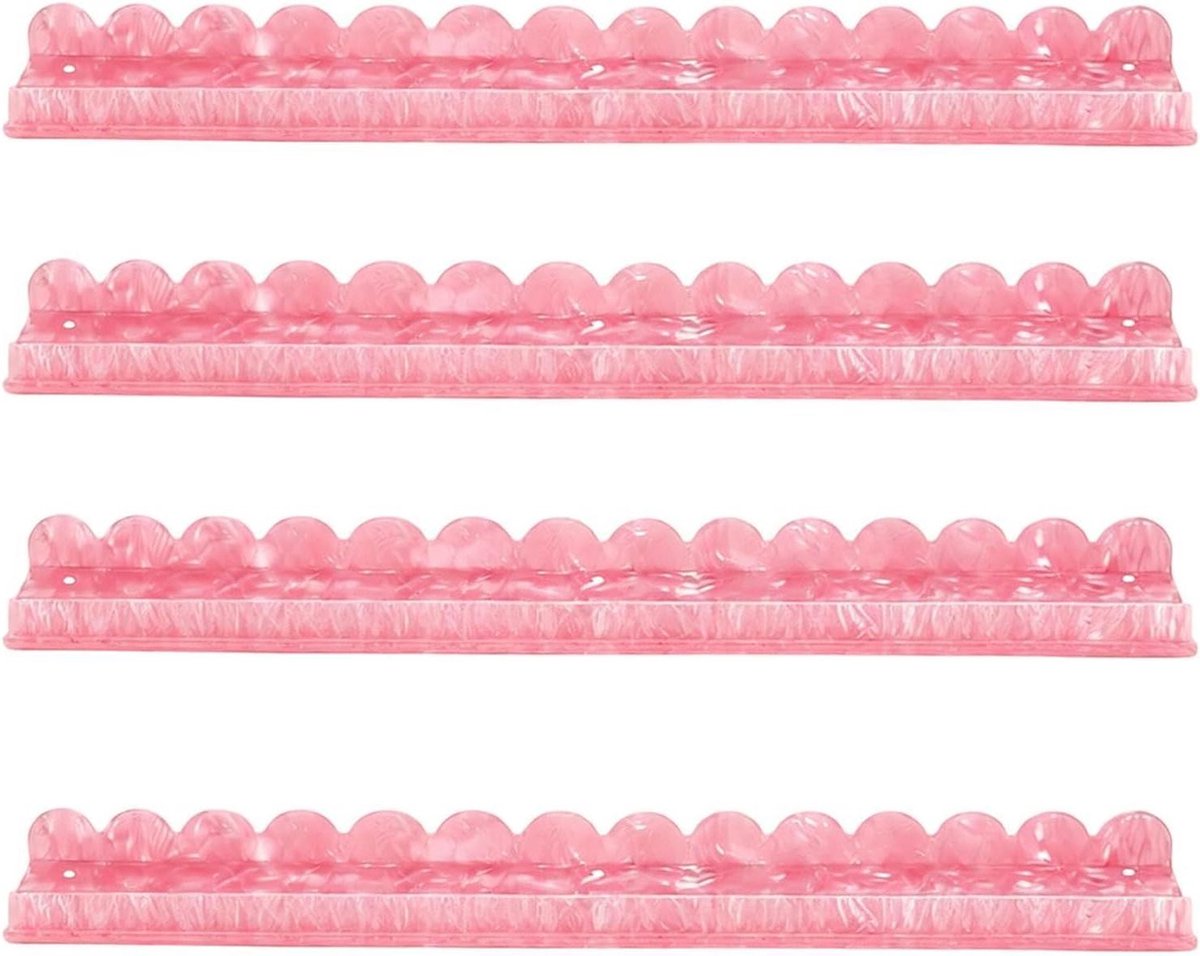 Mahjong Tegelhouder - Mahjong Accessoires - Mahjong Spelen - Ergonomische Schuivers - 4 Stuks - Roze