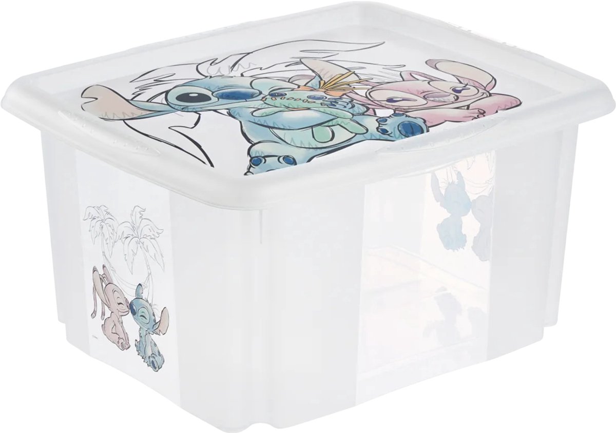 keeeper opbergbox Karolina Stitch, 24 liter, transparant, PP