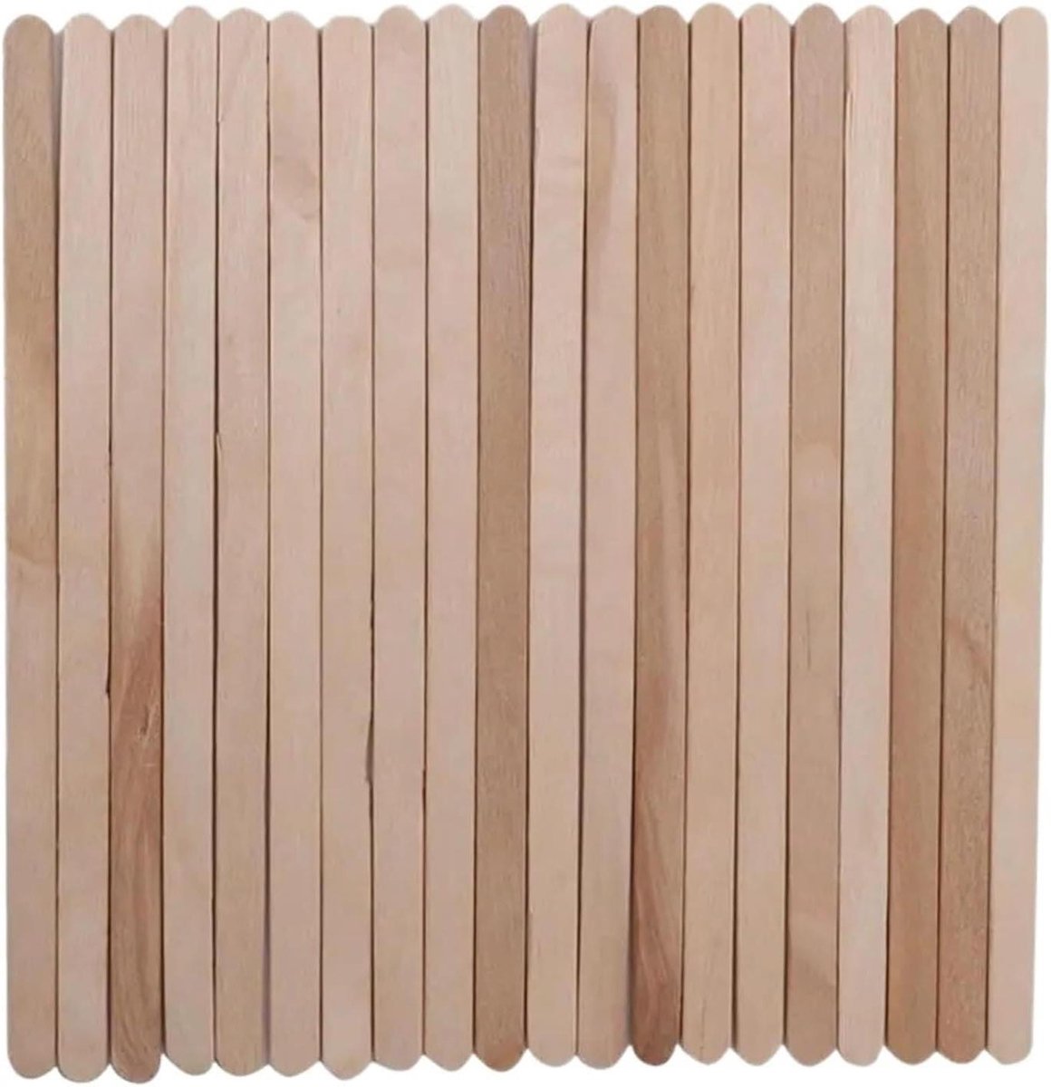 Houten Wax Stokjes - Ontharingsapplicator Hout - Gezichtsbeharing Verwijderen - Gladde Vlakke Oppervlakken - 400 stuks - Houtkleur