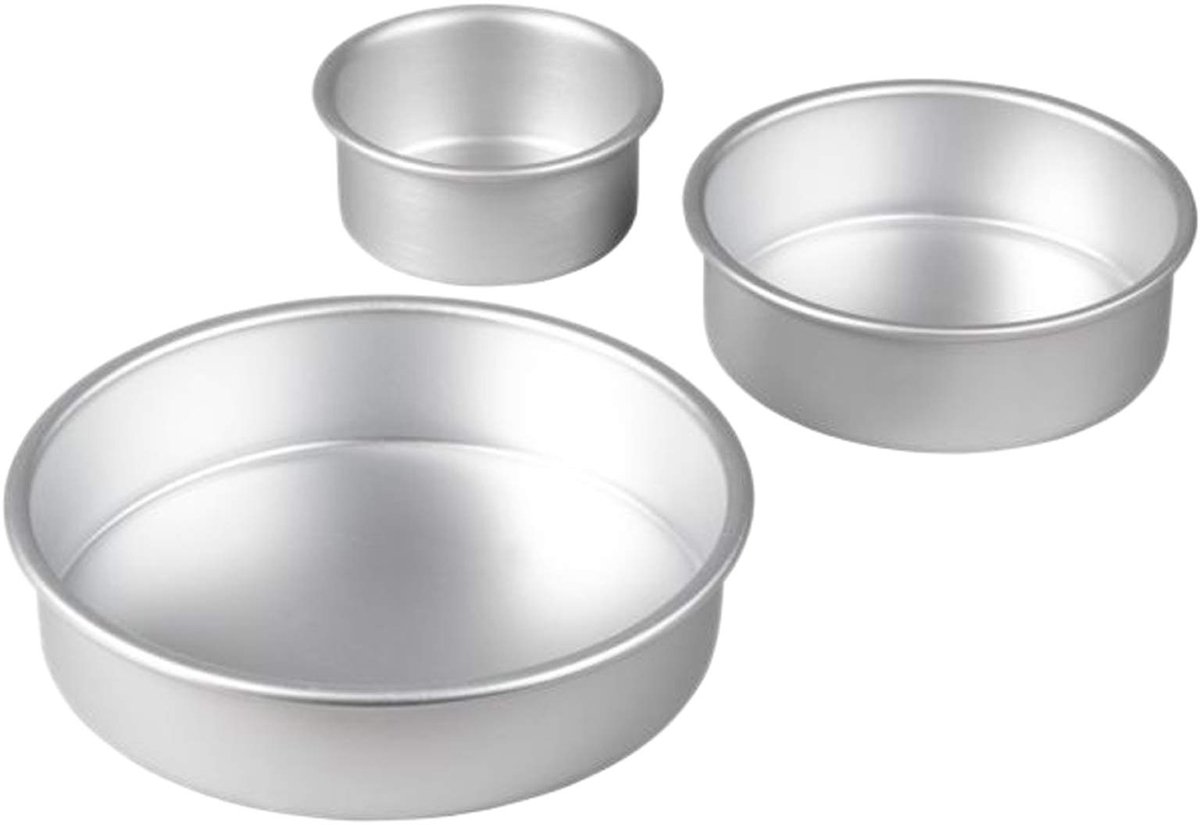 Dailygoods - Bakvormen Set - 3-delige Aluminium Cake Mould Set