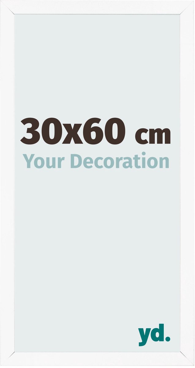 Your Decoration - Fotolijst 30x60 cm - MDF - Wit Mat - Bologna