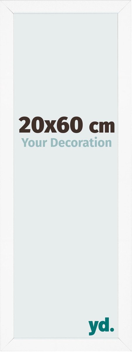 Your Decoration - Fotolijst 20x60 cm - MDF - Wit Mat - Bologna