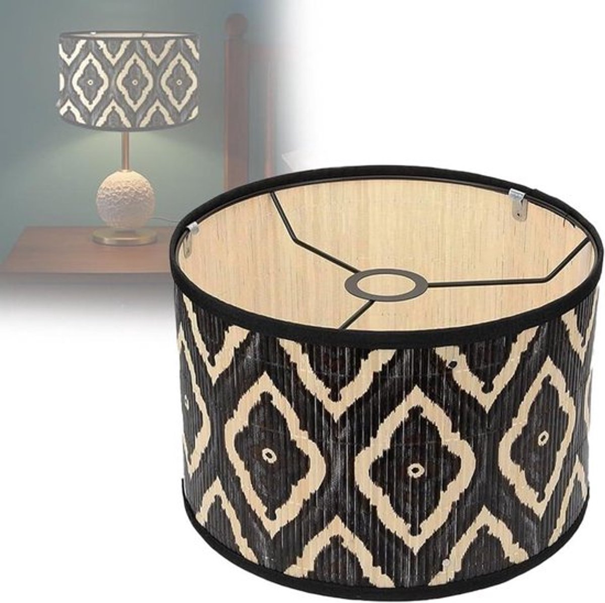 Grote Lampenkappen voor Tafel- en Vloerlampen, Decoratieve Lampenkappen van Rustieke Stijl, Geweven Lampenkap voor Huisdecoratie