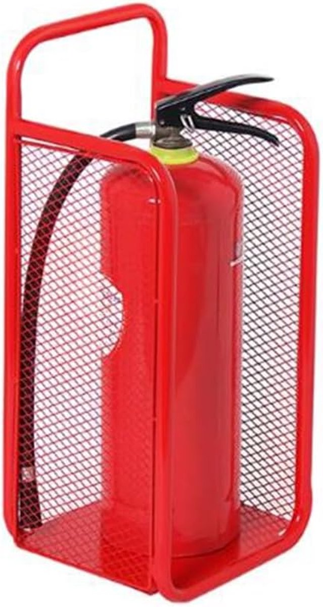 Brandblusserkast Metaal - Veiligheidsopbergdoos - Brandbeveiliging Opslag - Hoge Temperatuur Verf - Voor Twee Blussers - Rood