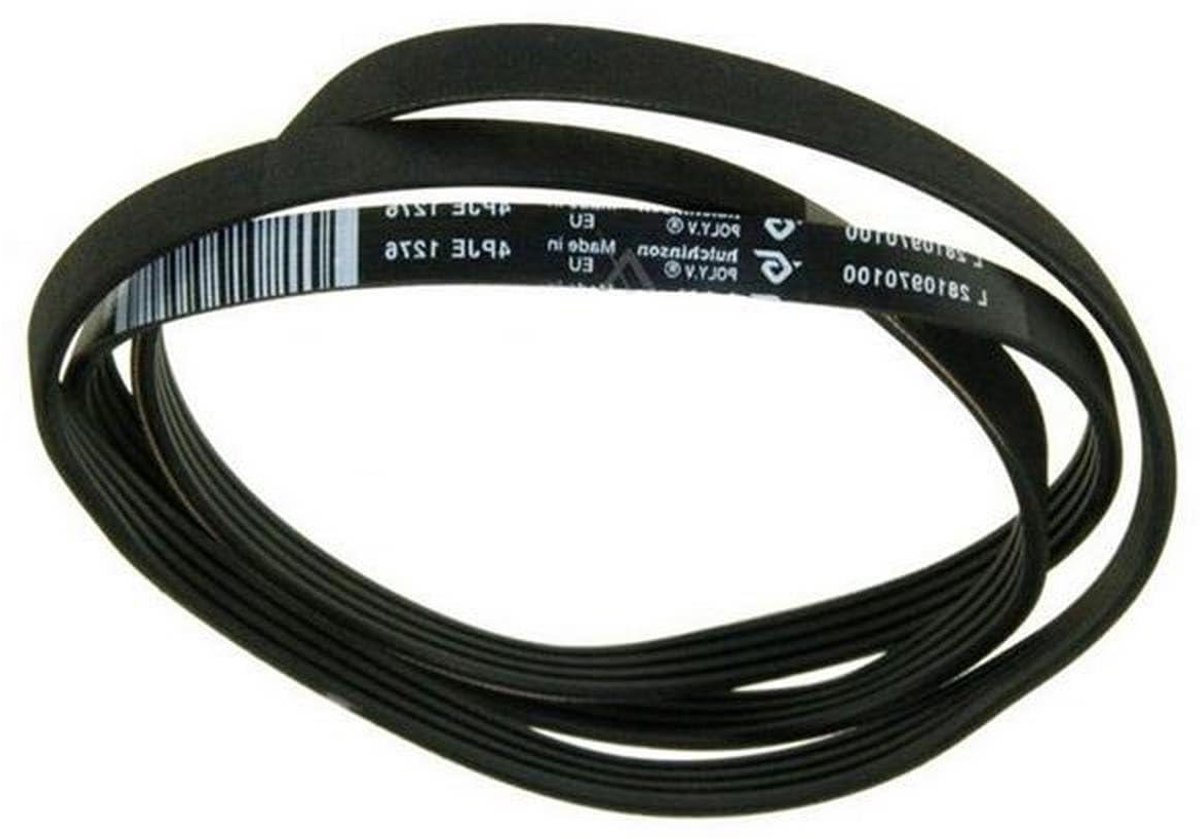 Aandrijfriem Wasmachine Vervangende Riem Wasmachine Reparatie Exacte Pasvorm 1276J4 Zwart