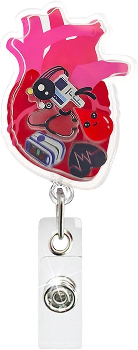 Intrekbare Badgehouder - Naambadge Clip - Snelle Toegang - Veilig Clipmechanisme - 3.2 cm Diameter - Hart