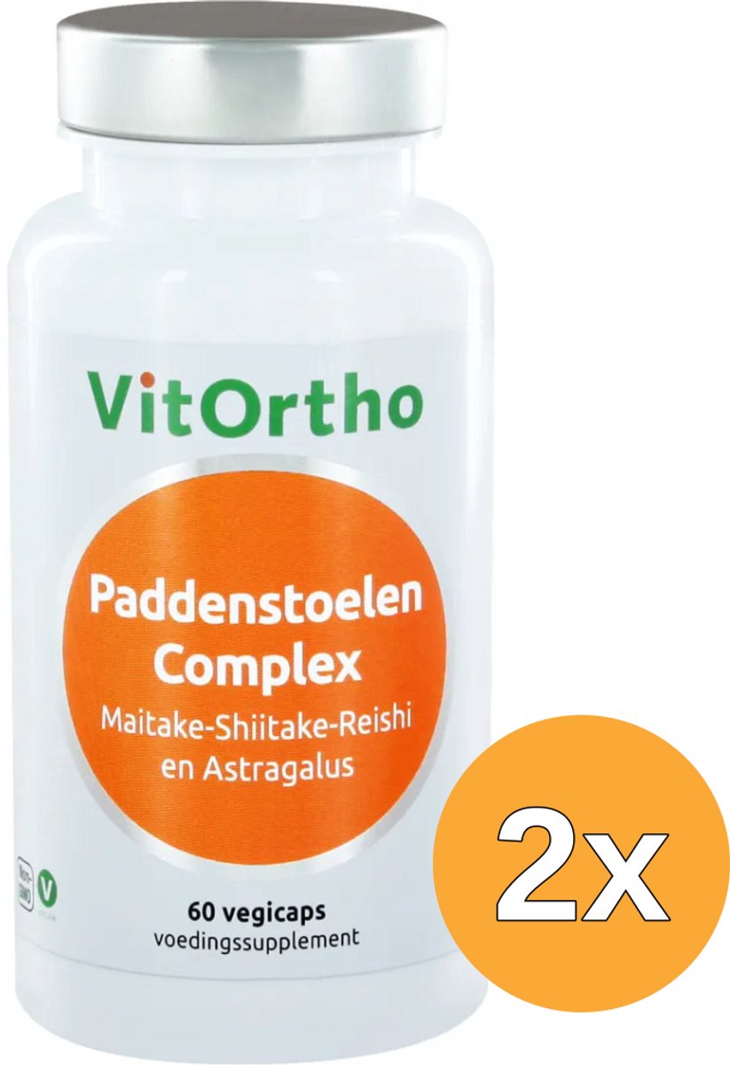 2x VitOrtho Paddenstoelen complex (60 vega capsules)