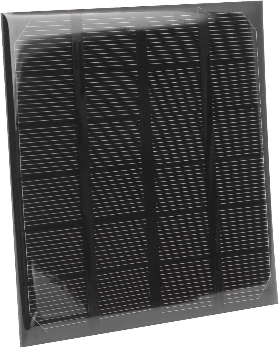 Zonnepaneel - Mini Solar Module - Batterijen Opladen - Monokristallijn Silicium - 115x115x2.8mm - Zwart