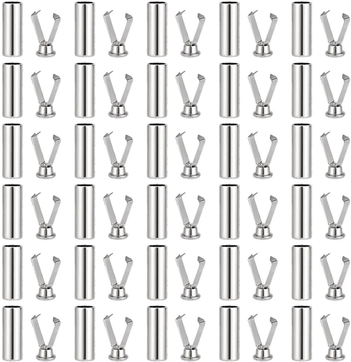 Dailygoods - 30 Sets Schoenveter Tips - Metalen Vetersluitingen voor Sneakers