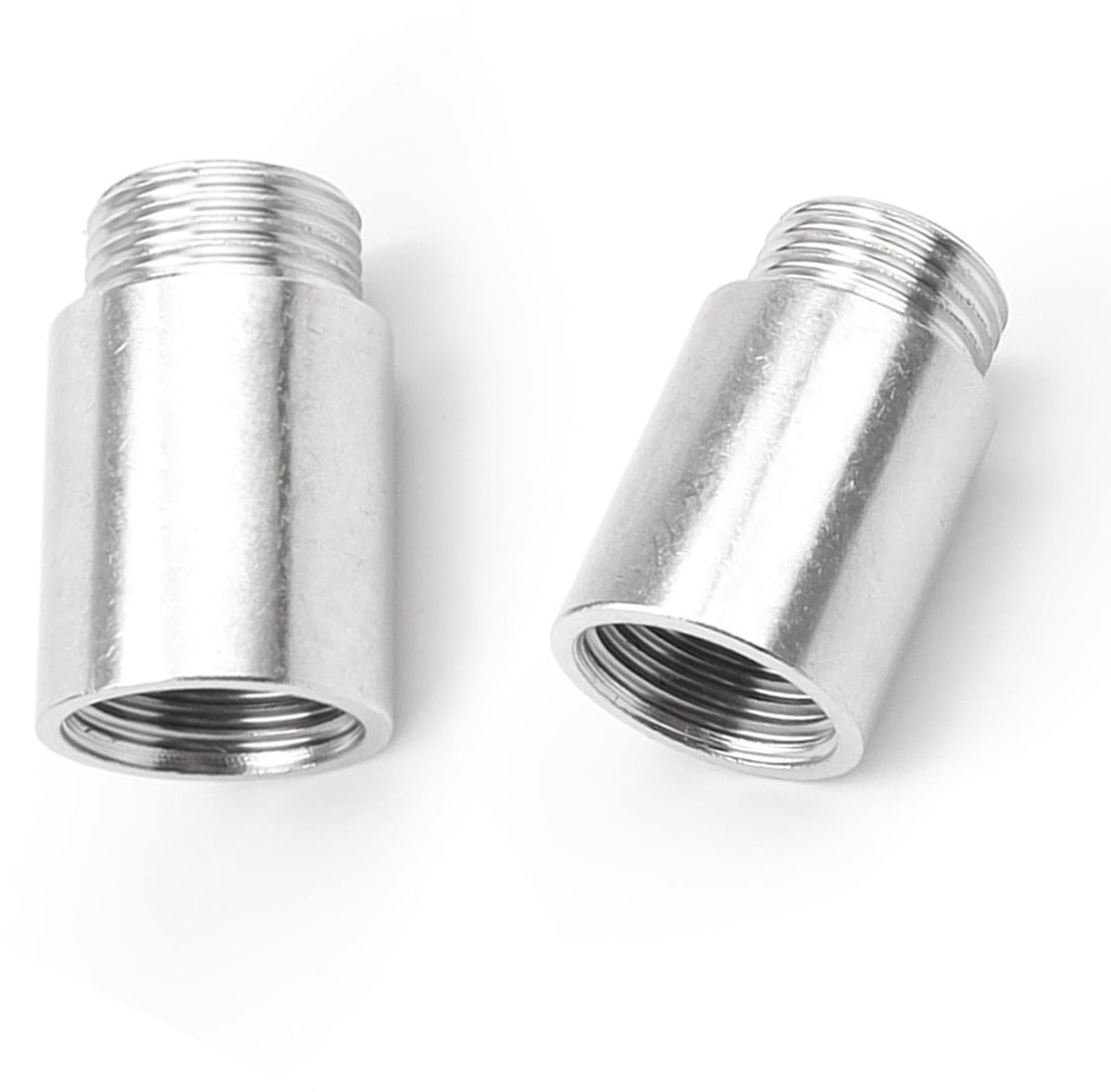 Dailygoods - Kraanverlenging 1/2 inch - Roestvrij Staal, 2 Stuks