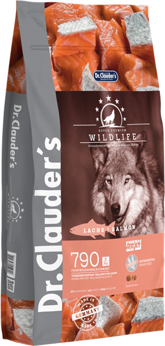 Dr. Clauder's Dr. Clauders Wildlife Zalm - Honden droogvoer - 11.5kg