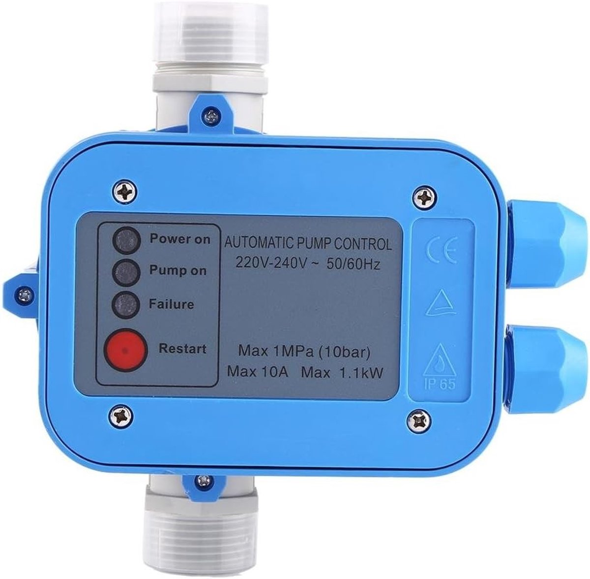 Automatische Waterpomp Regelaar - Zwart - Elektronische Pompbesturing - Voor Tuin en Huishoudelijk Gebruik
