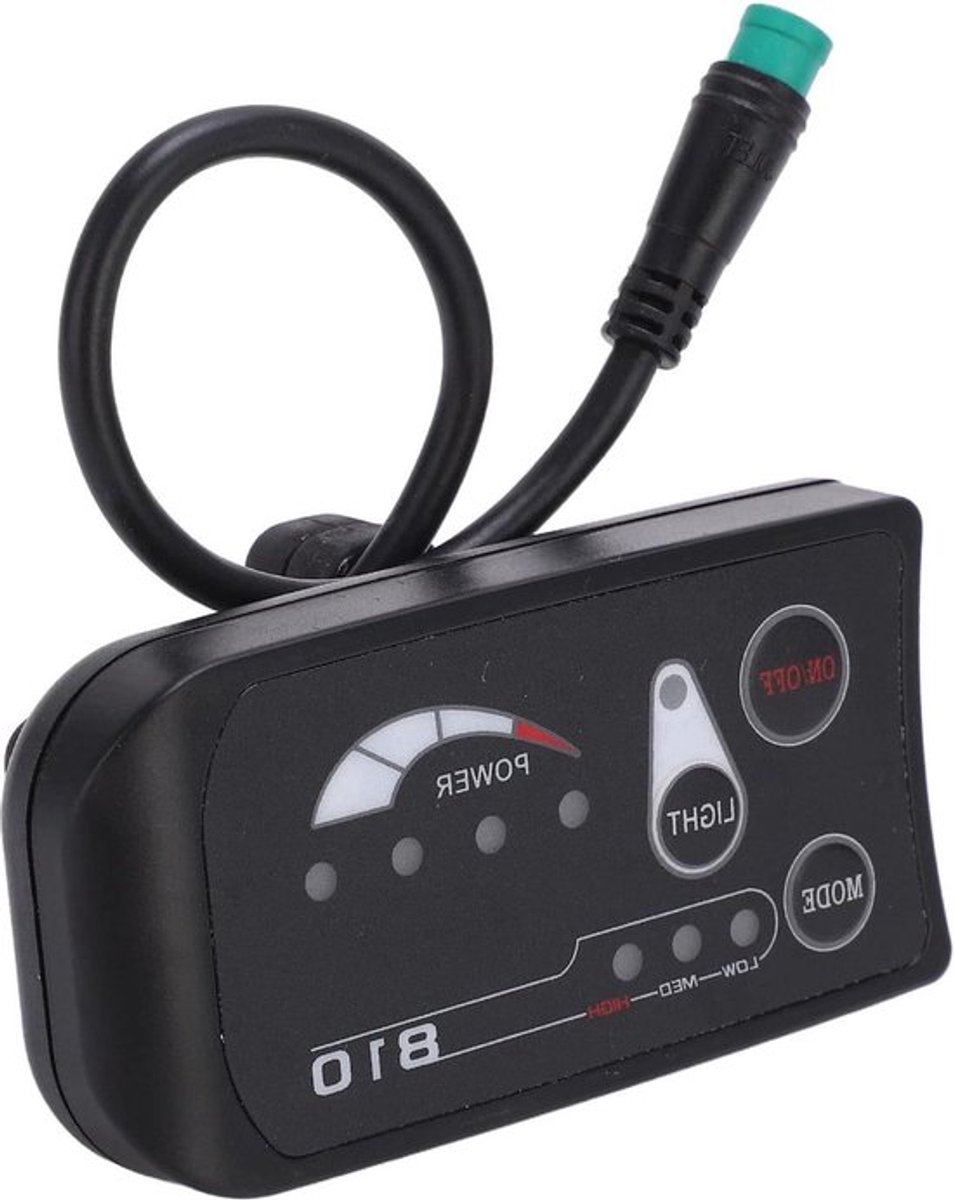 Bedieningsdisplay voor E-bike 36V 48V Elektrische Fiets - Intelligente Bedieningspaneel LED-Displaymeter - DIY-accessoires voor Elektrische Fiets en Scooter